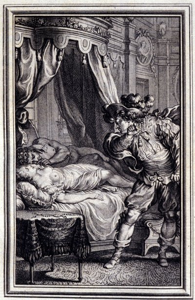 Mona Lisa - i ""Fortellinger og noveller på vers"" av Jean La Fontaine. 1762. av Unknown artist