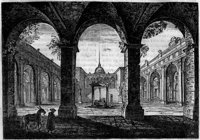 Montecassino Abbey (Monte Cassino, Mont Cassin, Mont Cassin) av Unknown artist