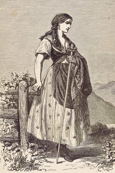 Moravia-kvinne av Unknown artist