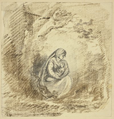 Mor og barn av Unknown artist
