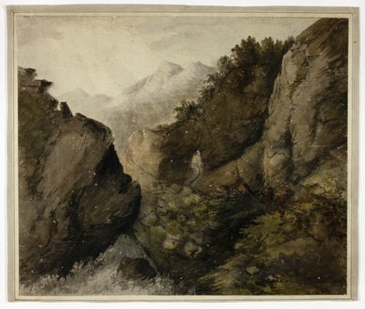 Fjelllandskap av Unknown artist