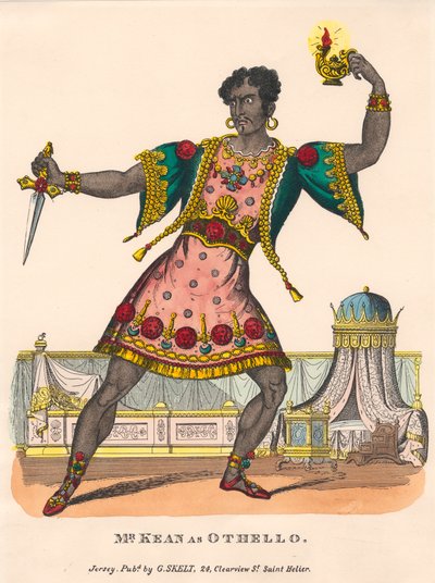 Mr. Kean som Othello av Unknown artist