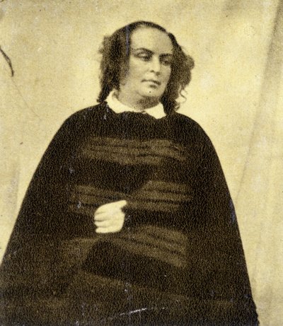 Fru Victor Hugo, fortsatt kledd i svart siden datteren Leopoldine døde av Unknown artist