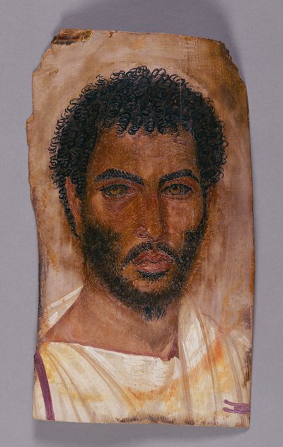Mumieportrett av en skjeggete mann av Unknown artist