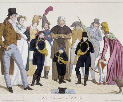 Musikere på gaten: unge artister (horn) - Carnavalet av Unknown artist