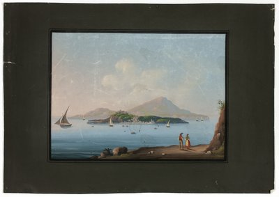 Napoli med Vesuv av Unknown artist