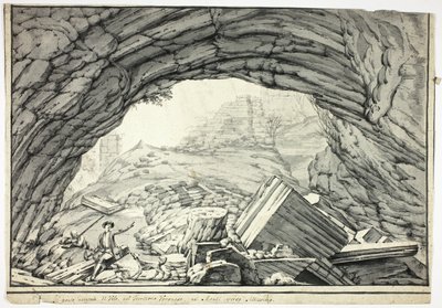 Naturbroen i Velo, i Veronese-åsene, nær Altissimo av Unknown artist