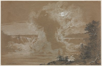 Niagara Falls av Moonlight av Unknown artist