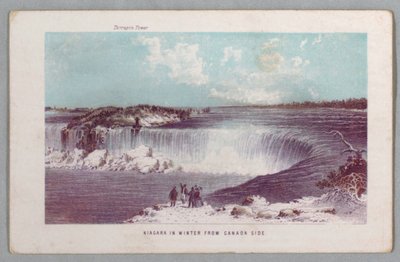 Niagara in Winter fra Canada Side fra The Falls of Niagara: Being a Complete Guide av Unknown artist