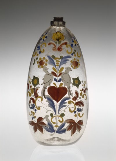pleie- eller medikamentflaske, ca. 1750-1800 (glass) av Unknown artist