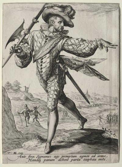 Offiserer og soldater fra livvakten til keiser Rudolf II: Sersjant av Unknown artist
