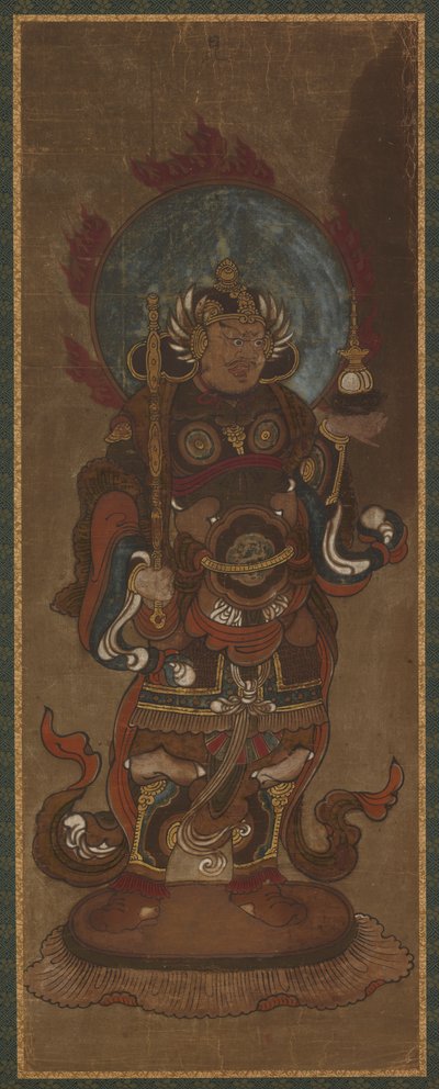 En av de tolv devaene: Bishamon-ten ( <em>Vaisravana</em> ) av Unknown artist