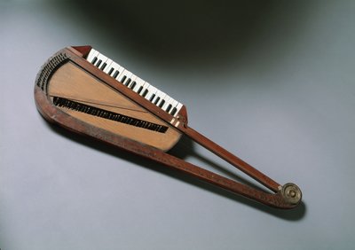 Orphica, lite musikkinstrument (bærbart piano, oppfunnet av Carl Leopold Rollig på slutten av 1700-tallet, Wien av Unknown artist