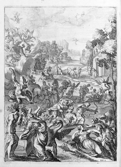 Ovid (Ovidius) - illustrasjon til bok 15 - (P. Ovids Metamorphoses of the Night av Unknown artist