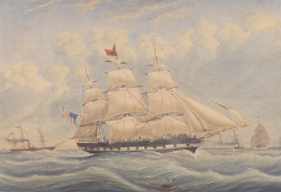 Pakkeskipet Ivanhoe 1849 av Unknown artist