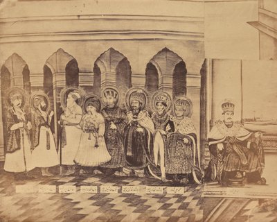 [Maleri som viser nawabene i Awadh, India] av Unknown artist