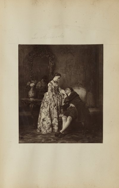 [Maleri av ungt par] av Unknown artist