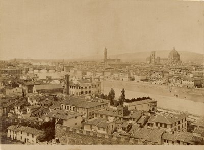 [Panoramautsikt over Firenze] av Unknown artist
