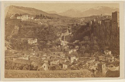 [Panoramautsikt over Alhambra] av Unknown artist