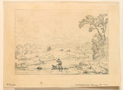 Pastoral scene, 1. prosess av Unknown artist
