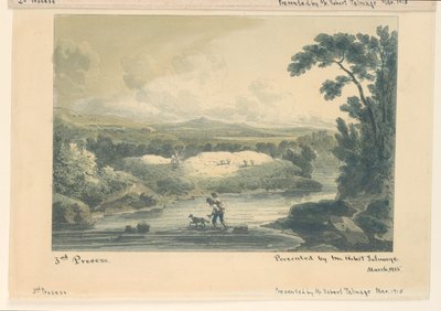 Pastoral scene, 3. prosess av Unknown artist