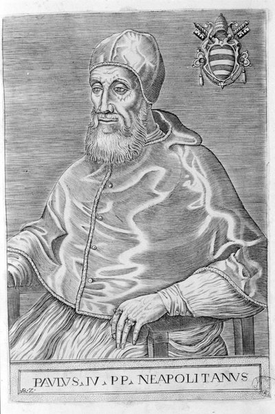 Paul IV (1476 - 1559). av Unknown artist