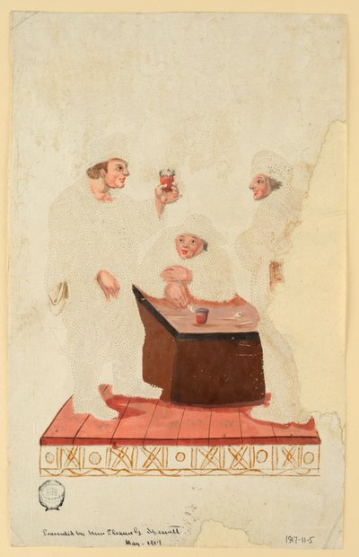 Bønder i en kabaret av Unknown artist