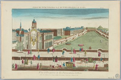 Peep-show, View and Perspective of the Samaritaine of Paris, nr. 62 av Unknown artist