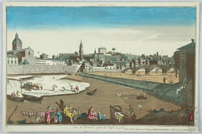 Peep-show, utsikt over Firenze tatt fra Vaga Loggia, 19 av Unknown artist