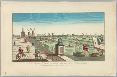 Peep-show, utsikt over Amstel-slusen ser utenfor Amsterdam av Unknown artist