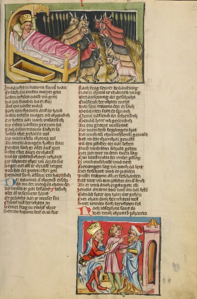 Faraos drøm; Josef tyder faraos drøm av Unknown artist