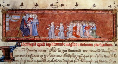 Philippe Auguste (1165 - 1223) overrakte det første privilegiet av Unknown artist