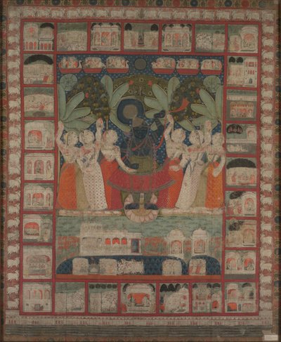 Pichwai fra Shri Nathji av Unknown artist