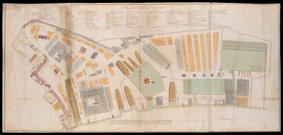 Plan for Deptford Dockyard av Unknown artist