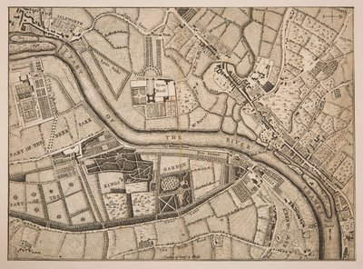 Plan over Richmond, Syon og Kew av Unknown artist