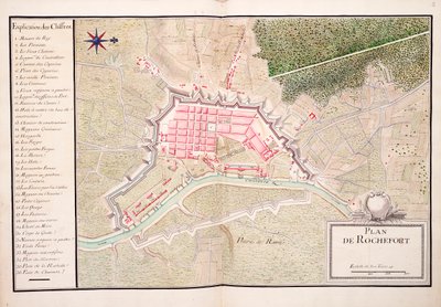 Plan for Rochefort av Unknown artist