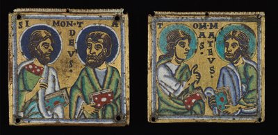 Plakettpar: Simon og Thaddaeus og Thomas og Matthew av Unknown artist