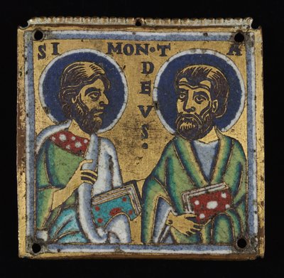 Plakett: Simon og Thaddaeus av Unknown artist