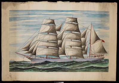 Polynesisk 1876 (gouache og akvarell) av Unknown artist