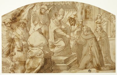 Paven gir Sankt Antonius av Padua en avlatsbulle av Unknown artist