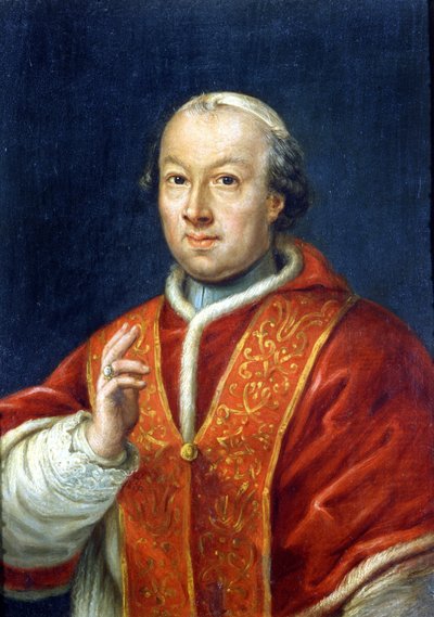 Pave Pius (Pio eller Pius) VI (1717-1799). Anonymt maleri. Roma, Risorgimento-museet. av Unknown artist