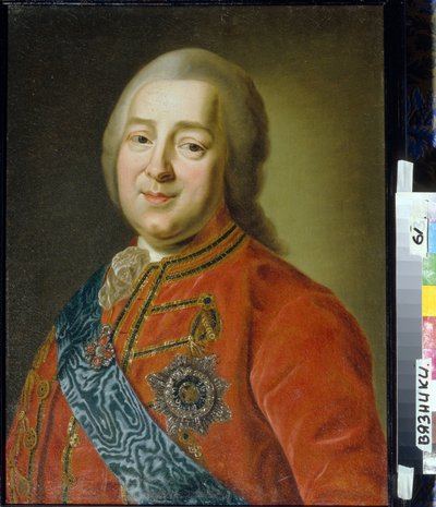 Portrett av general og grev Nikita Ivanovich Panin (1718-1783) (Portrett av generalgreve Nikita I. Panin). Anonymt maleri, olje på lerret, andre halvdel av 1700-tallet, klassisisme. Regionalt museum for kunst og historie, Vyazniki (Russland) av Unknown artist