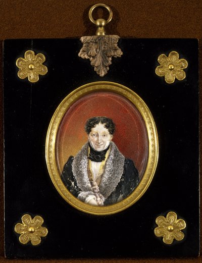 Portrett av ballettmesteren Charles Louis (Charles-Louis) Didelot (1767-1837) (Portrett av ballettmesteren C. L. Didelot). Anonymt verk, olje på papp, ca 1820. 1800-tallsportrett, klassisisme. Statens museum for teater og musikkkunst, Saint Peters av Unknown artist