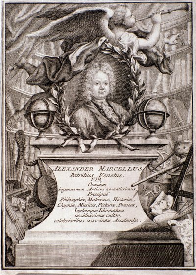 Portrett av Alessandro Marcello (gravering) av Unknown artist