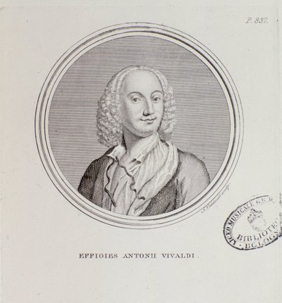 Portrett av Antonio Vivaldi (gravering av Unknown artist