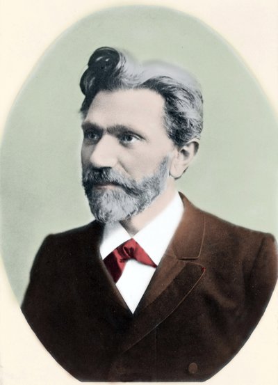 Portrett av August Bebel (1840-1913), tysk politiker. av Unknown artist