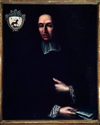 Portrett av Bartolomeo Monari (1700-tallet) italiensk komponist Anonym maleri. Bologna fra 1700-tallet, civico museo musicale av Unknown artist
