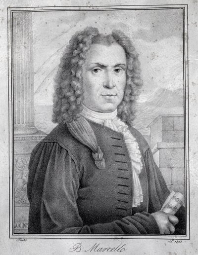 Portrett av Benedetto Marcello (gravering) av Unknown artist