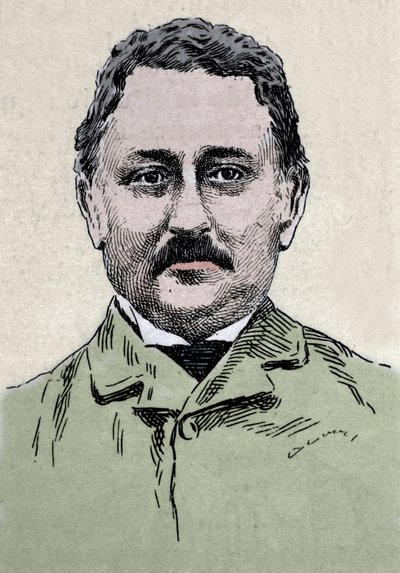 Portrett av Cecil John Rhodes (1853-1902) britisk forretningsmann og kolonialadministrator. av Unknown artist