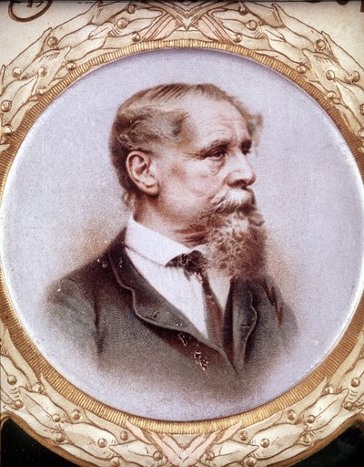 Portrett av Charles Dickens (1812-1872). av Unknown artist